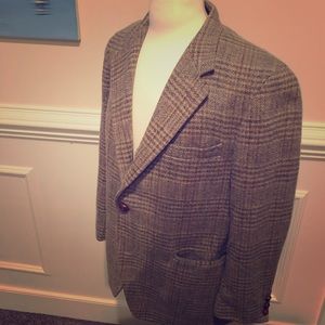 Wool plaid sports coat